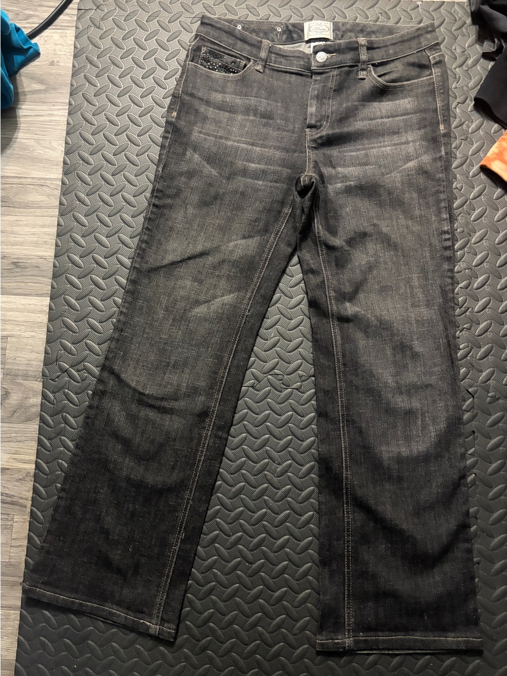 White House Black Market Women’s Black Straight-Leg Jeans